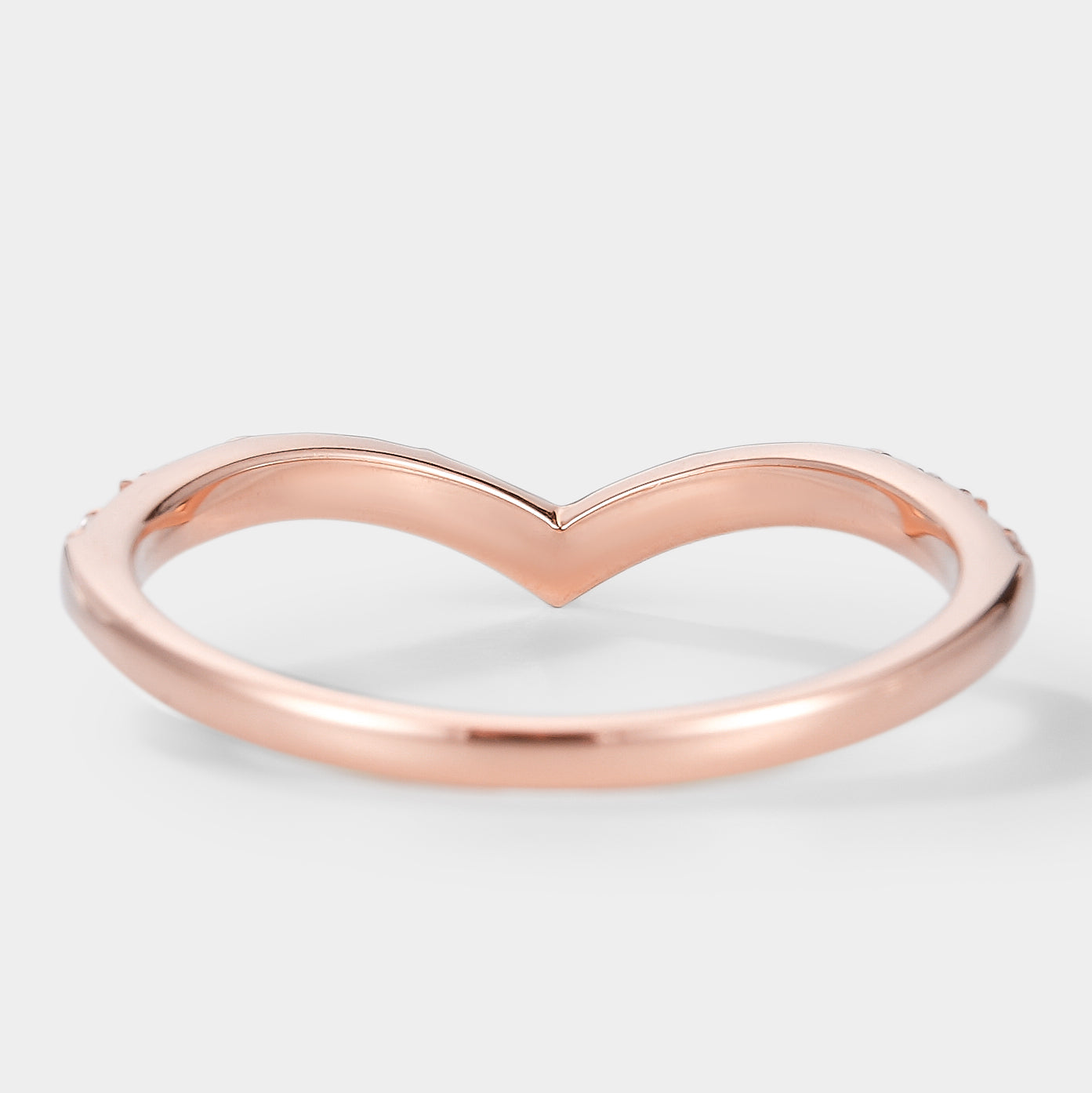 Golden Moonlight Moissanite Stacking Band - Luna