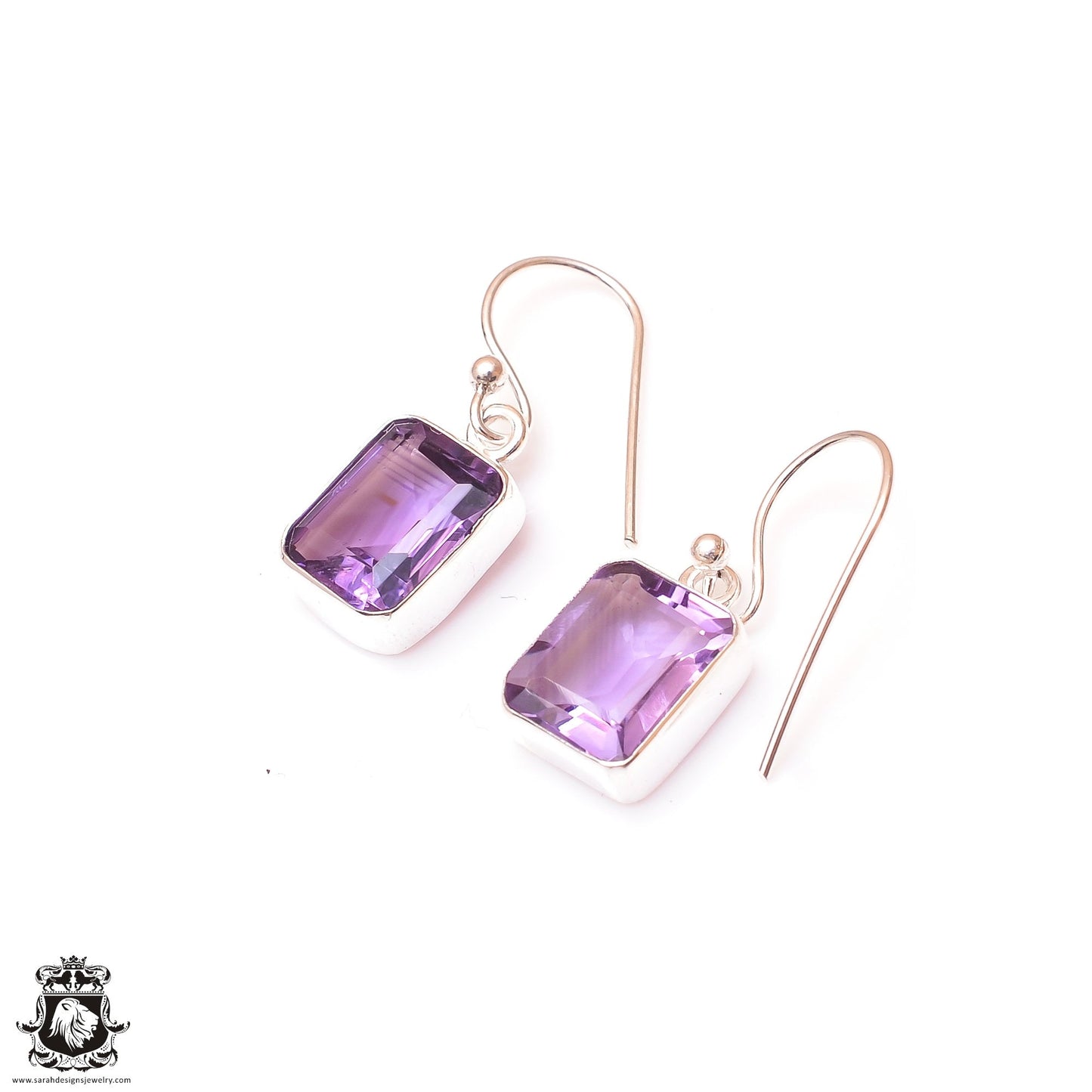 Amethyst Dangle & Drop Earrings 925 Solid (Nickel Free) Sterling Silver Earrings WHOLESALE price / Made in Canada Minimalist Earrings ER19