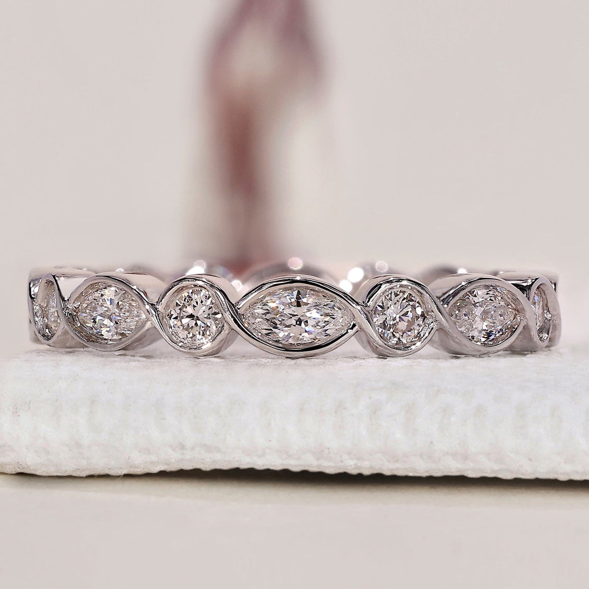 Marquise Wedding Band - Eternity Style