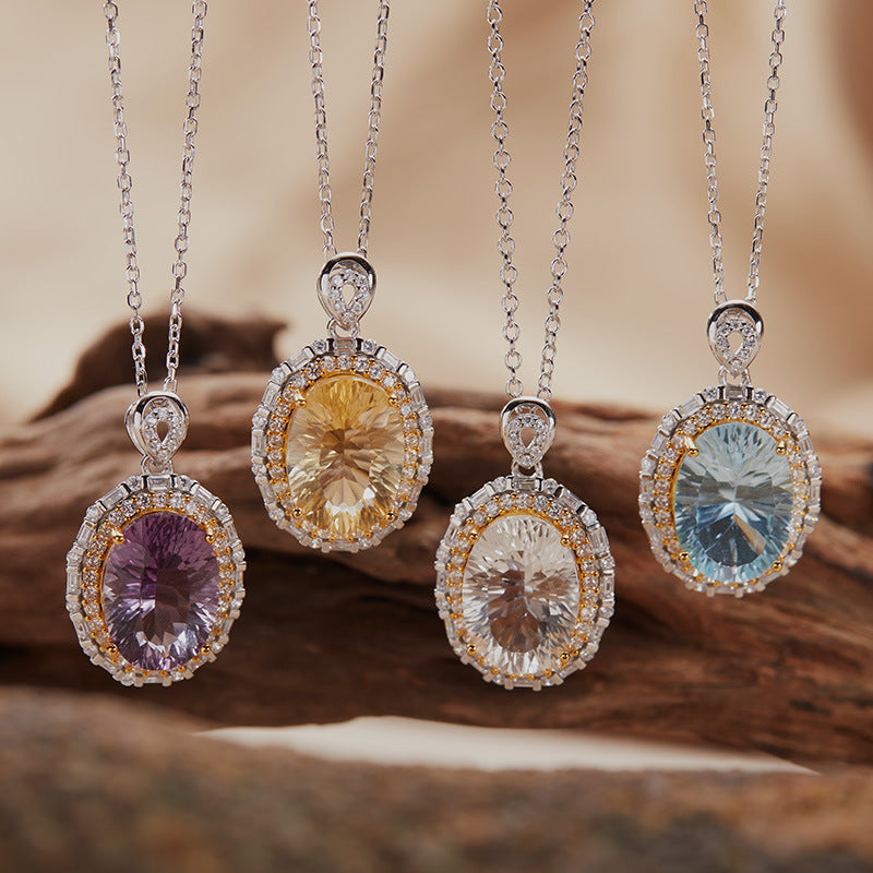 Blue Topaz Necklace