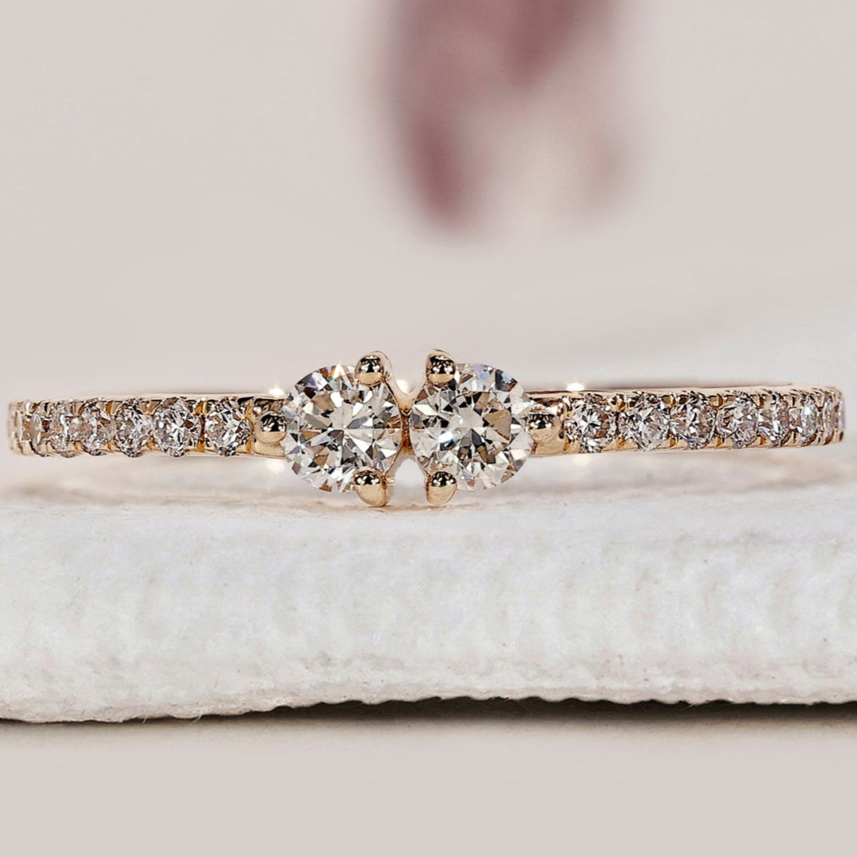 Round Diamond Eternity Yellow Gold Wedding Band