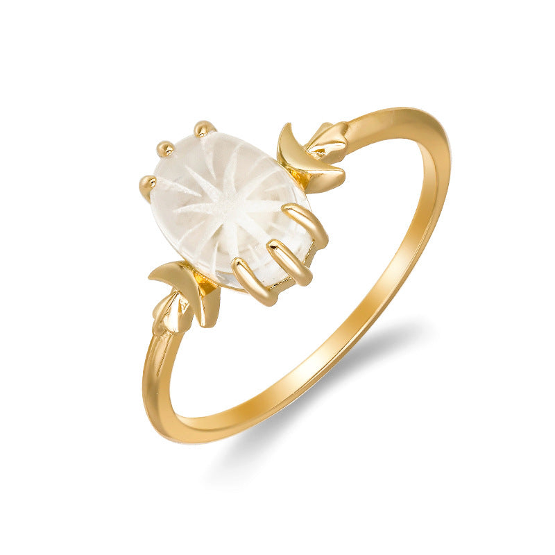White Crystal Celestial Ring
