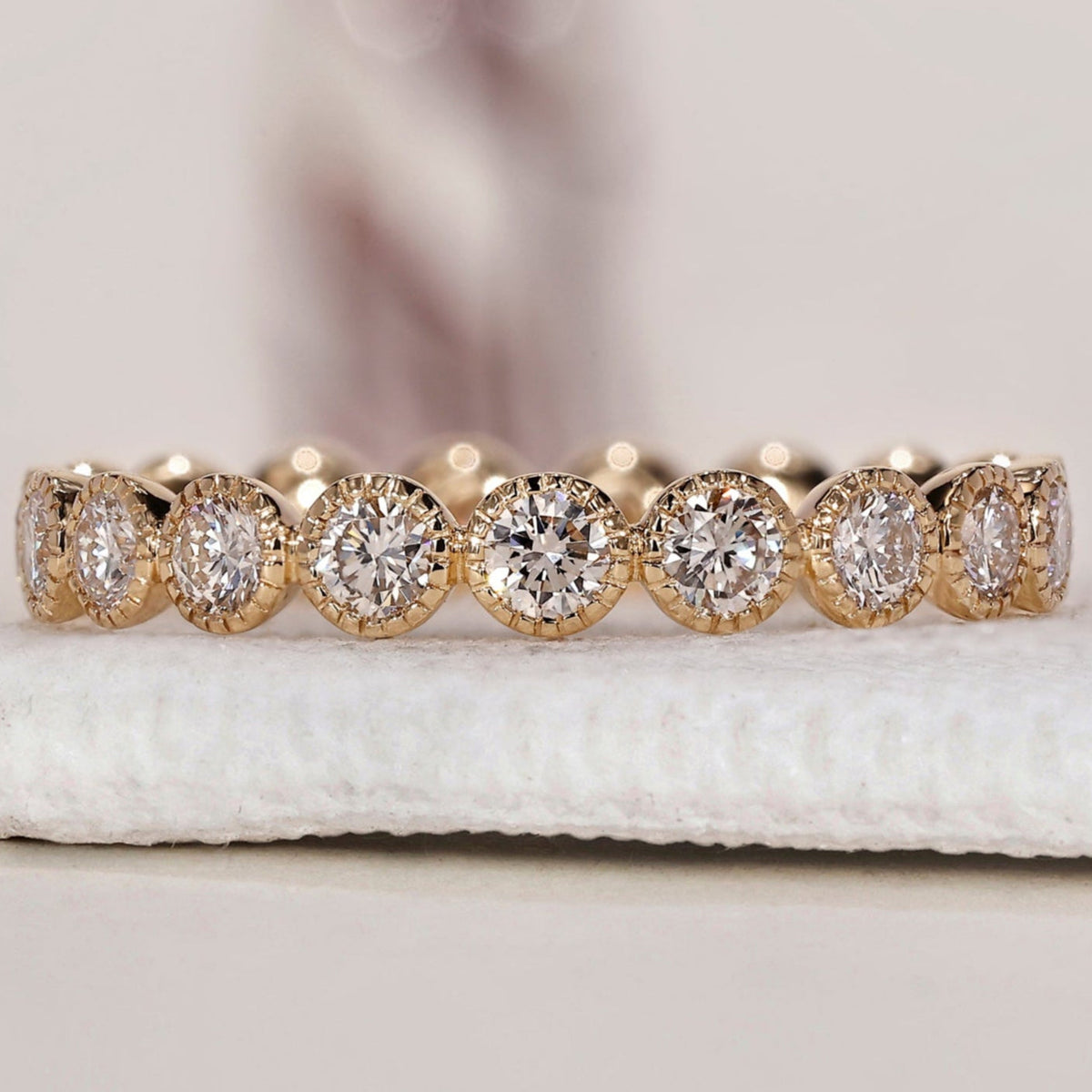 Diamond Eternity Band – Milgrain Setting