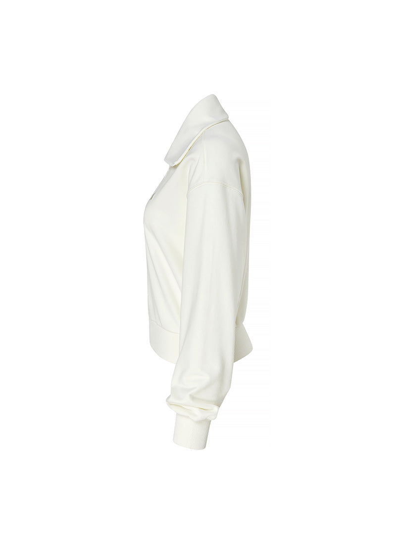Logo High Neck Zip-up Sweatshirt