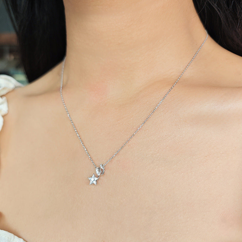 Moissanite Star Necklace