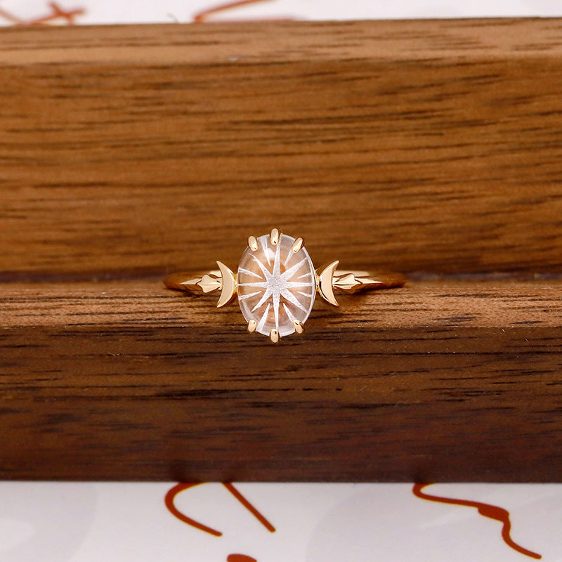 White Crystal Celestial Ring