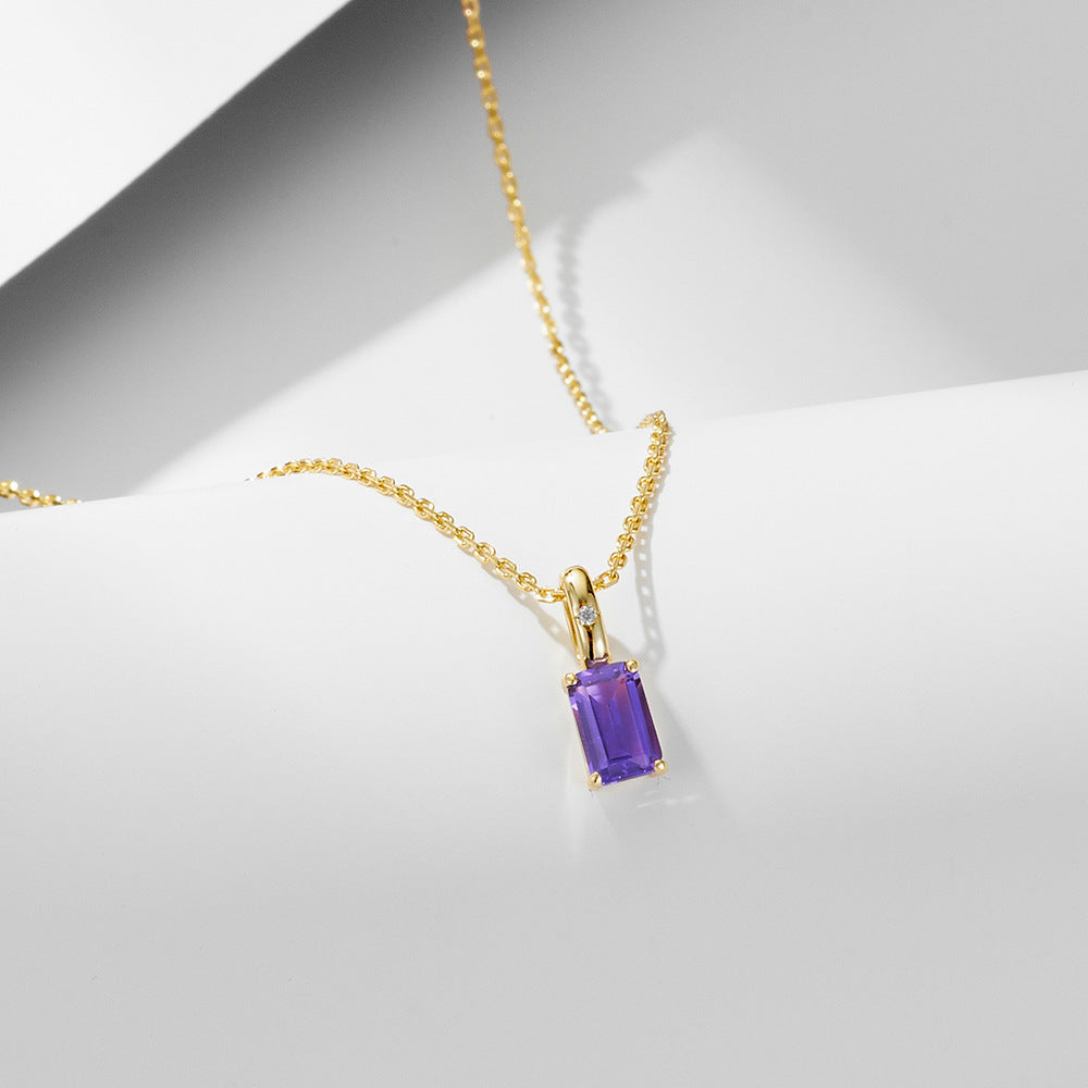 Amethyst Pendant Necklace