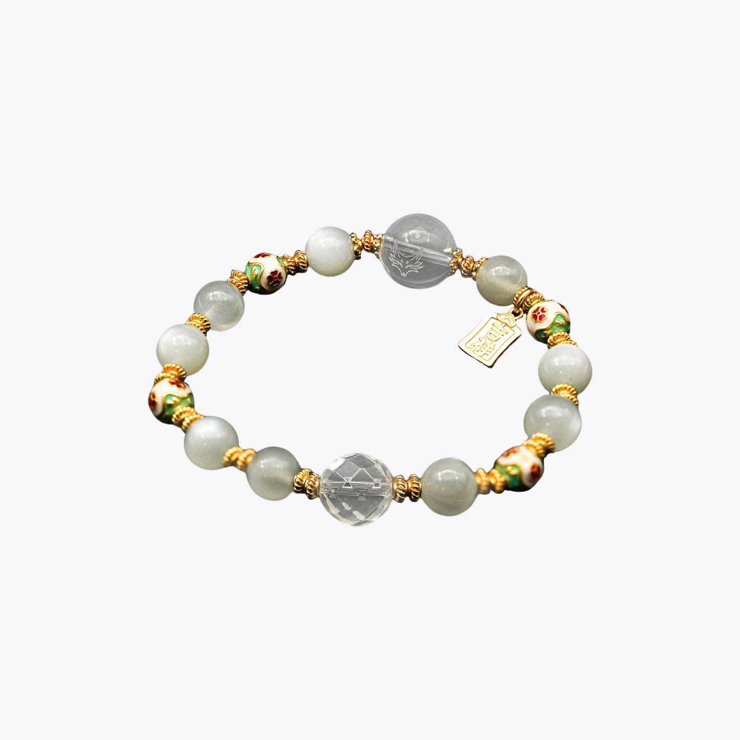 Jade Blossom Goddess Crystal Bracelet (Consort Li's Grace)