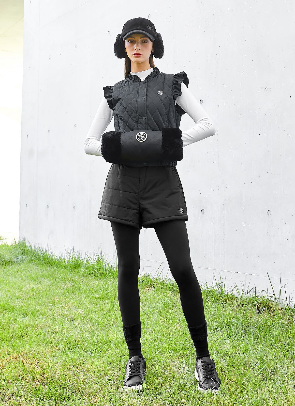 Black Label 360N Padded Shorts Napping Leggings