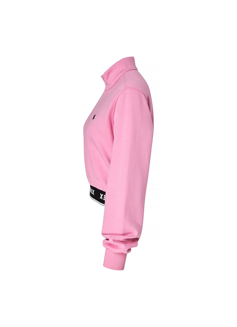 Logo Point Warm Crop Sweatshirt