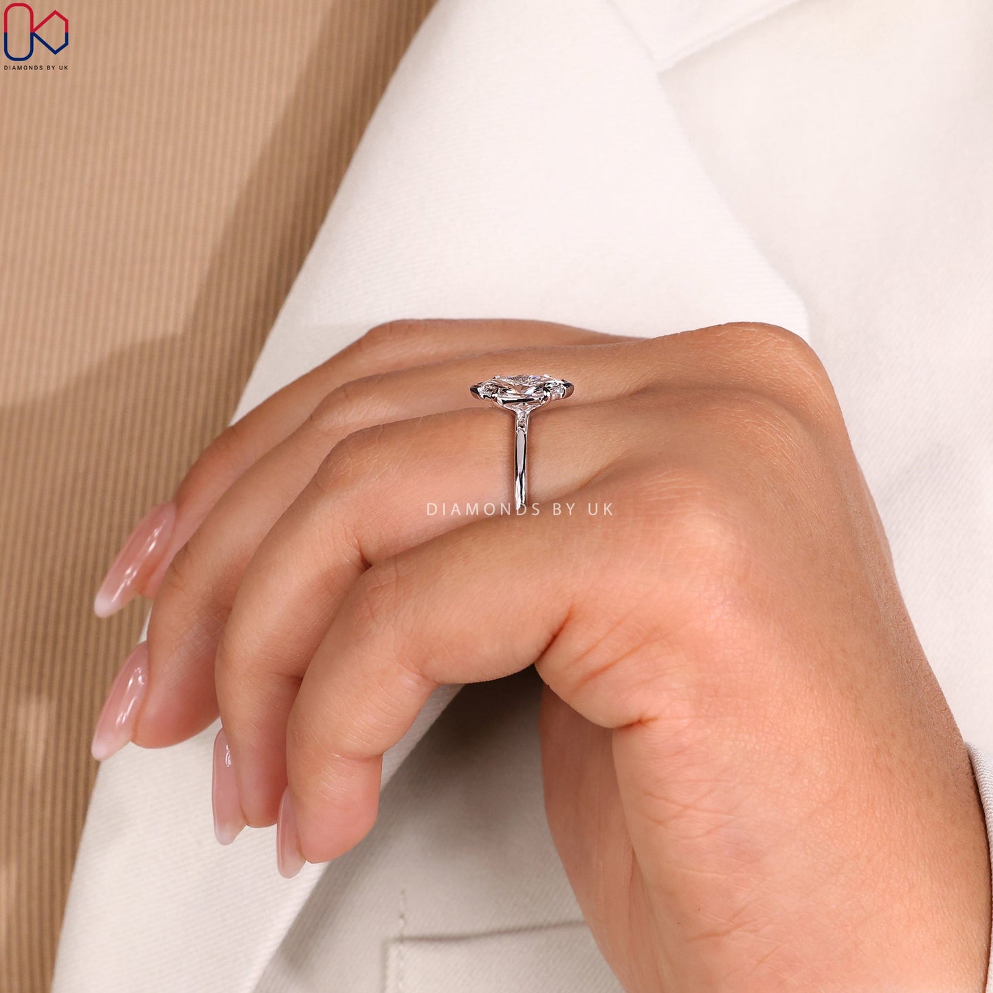 Marquise Diamond Ring - Solitaire Setting