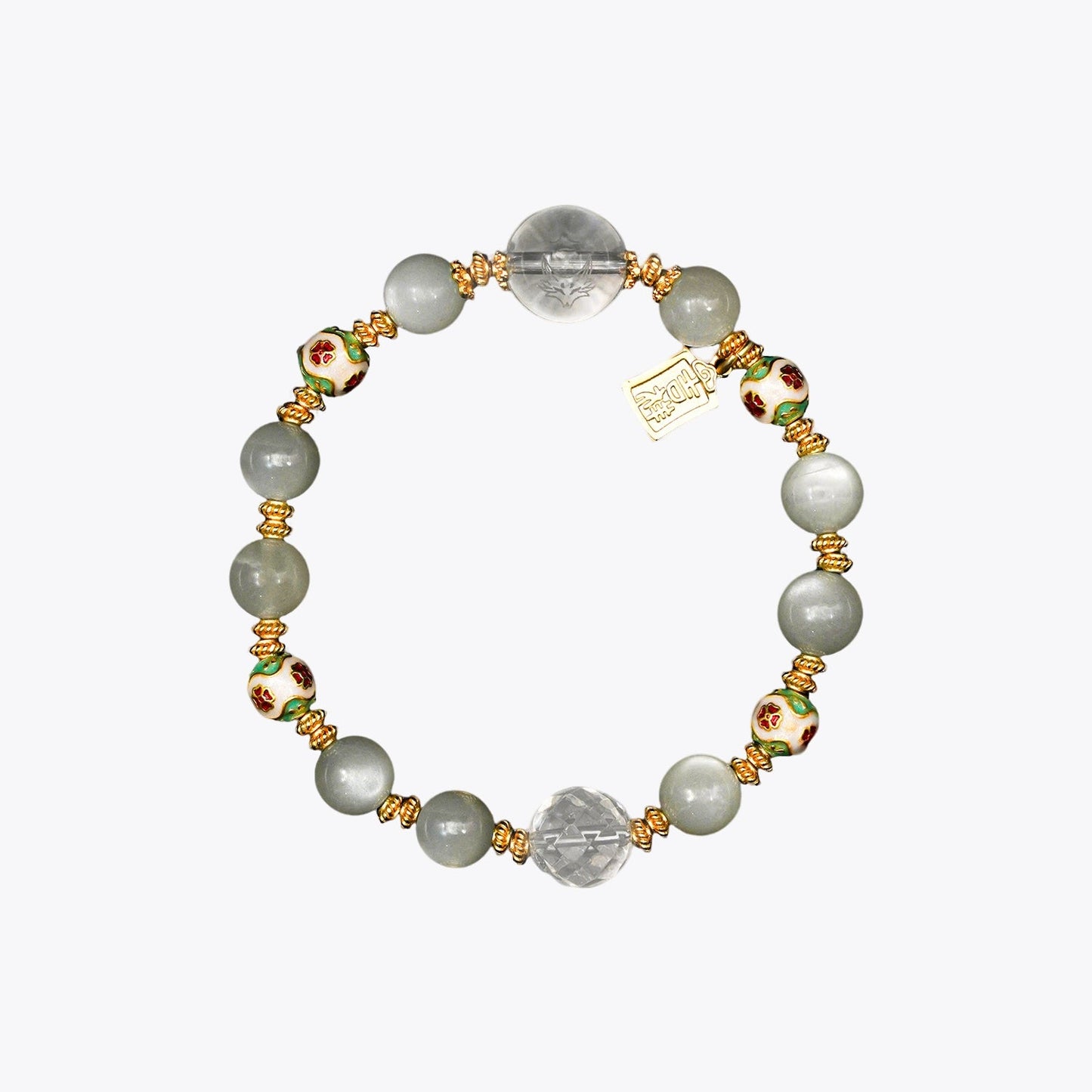 Jade Blossom Goddess Crystal Bracelet (Consort Li's Grace)