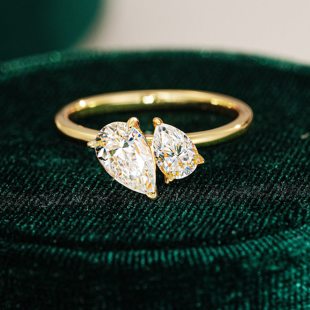 Toi et Moi Engagement Ring
