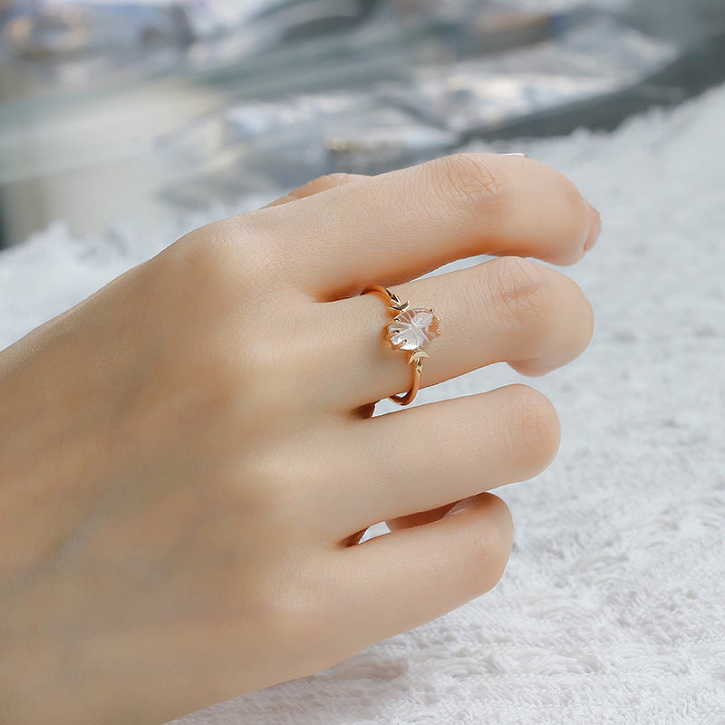 White Crystal Celestial Ring