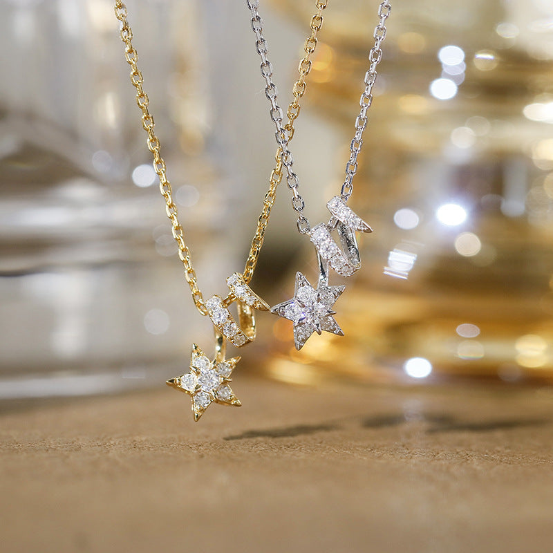 Moissanite Star Necklace