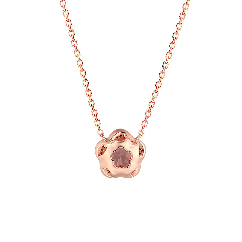 Sakura Pink Crystal Necklace