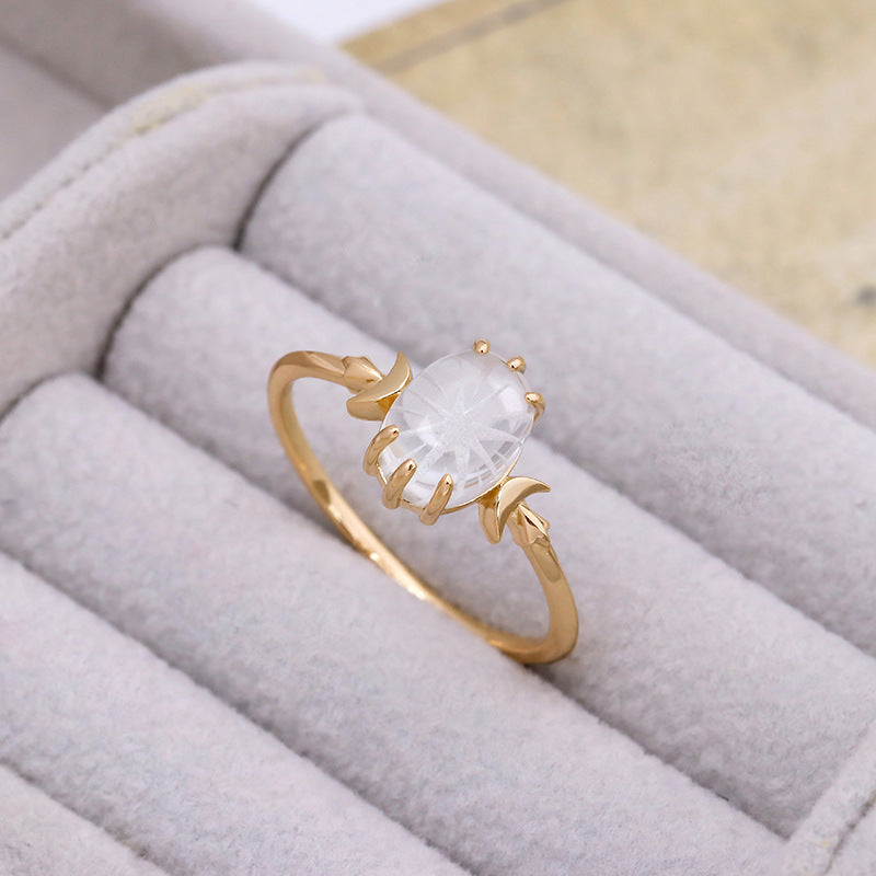 White Crystal Celestial Ring
