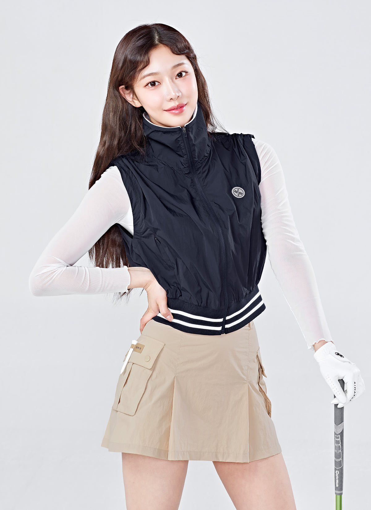 Natural Woven Cargo Skirt