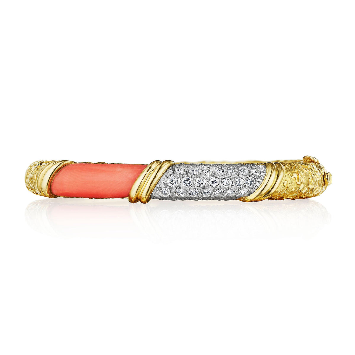 Van Cleef & Arpels Paris Coral Bangle Bracelet