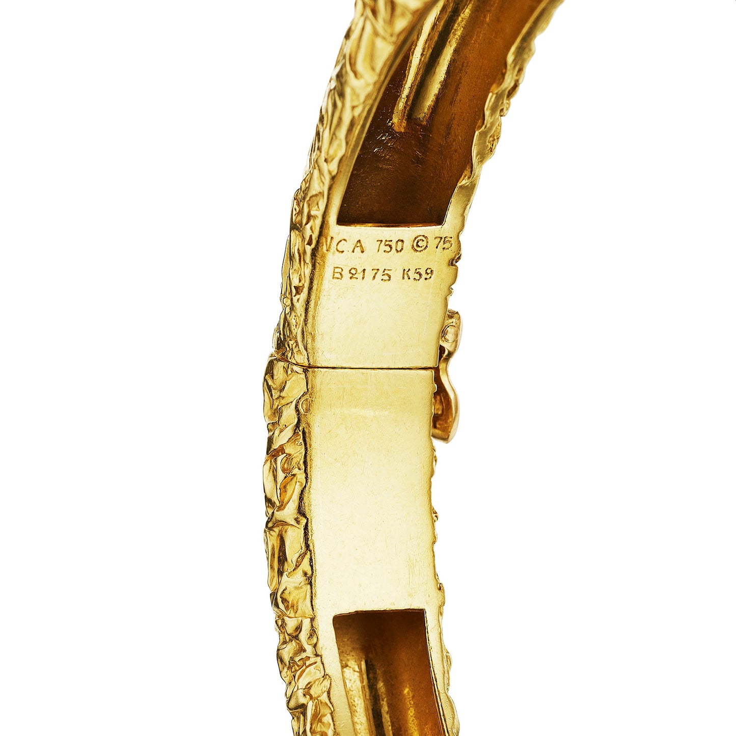Van Cleef & Arpels Paris Coral Bangle Bracelet