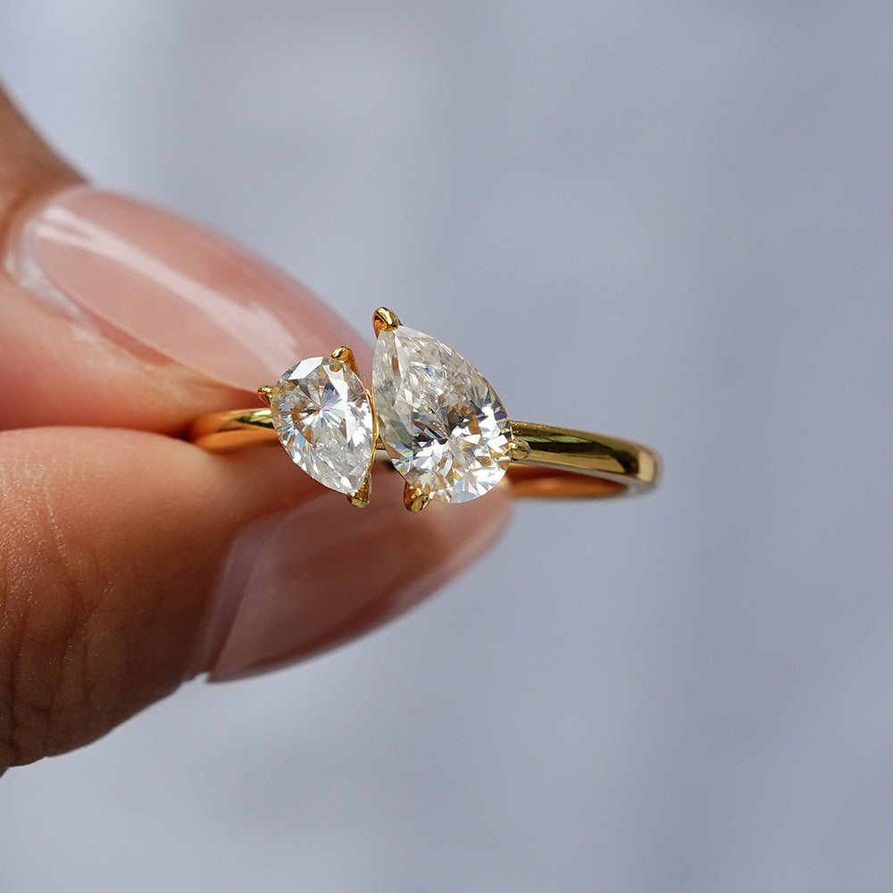 Toi et Moi Engagement Ring