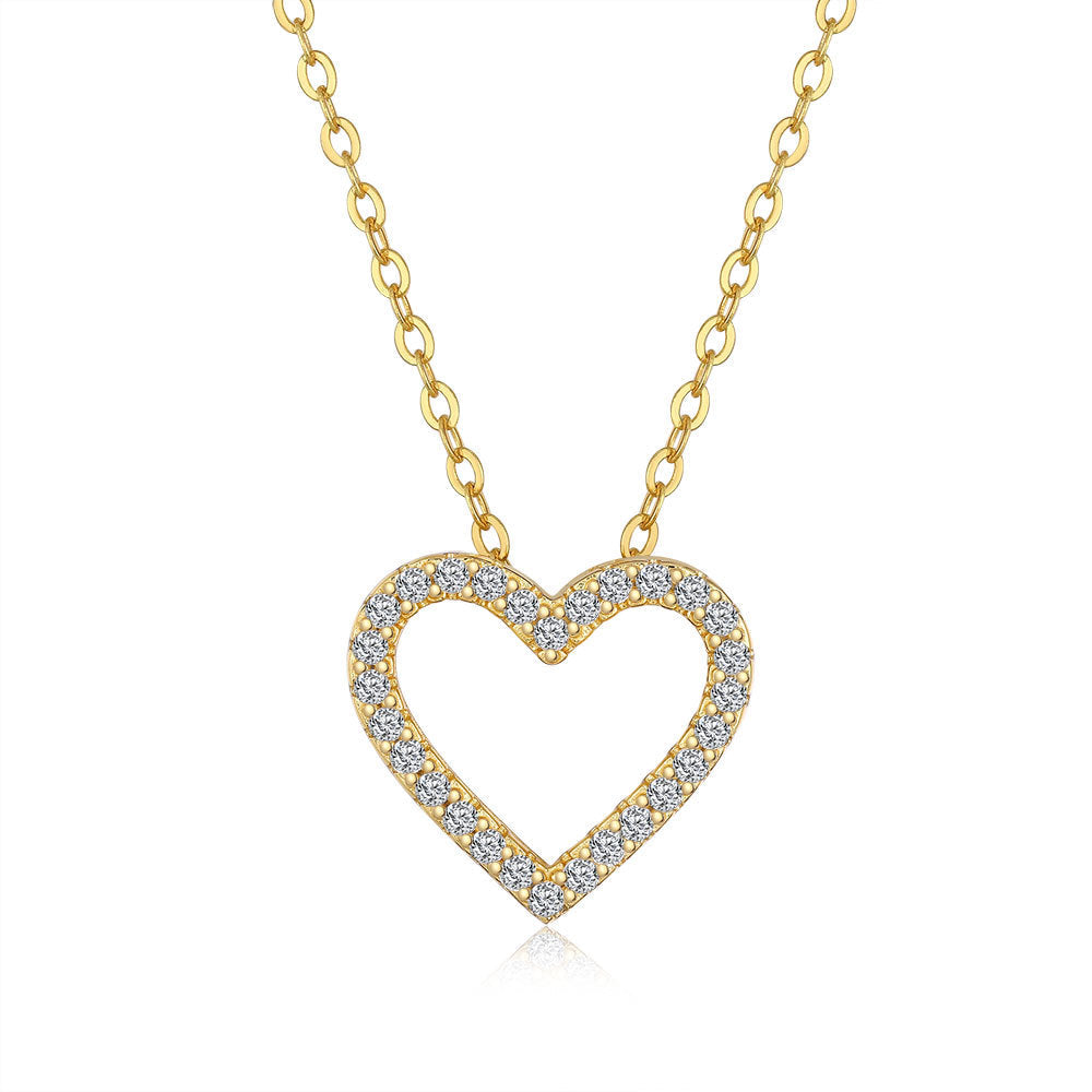 Moissanite Heart Necklace