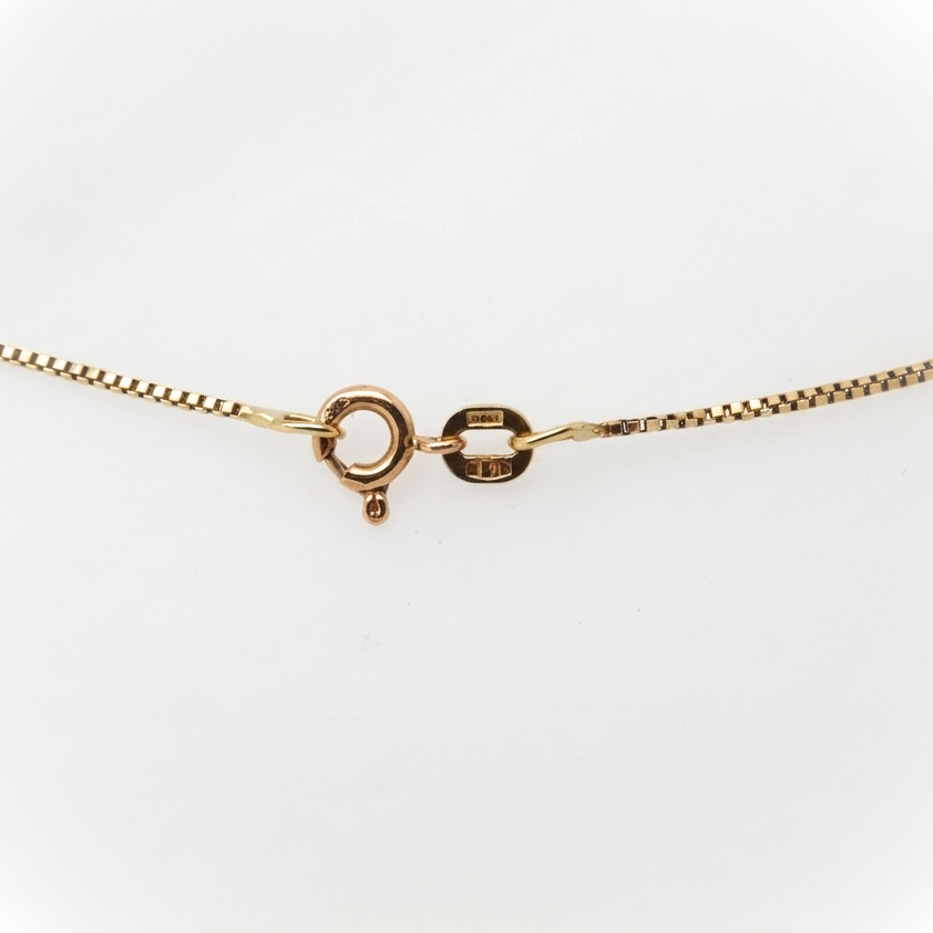 14K Yellow gold box chain
