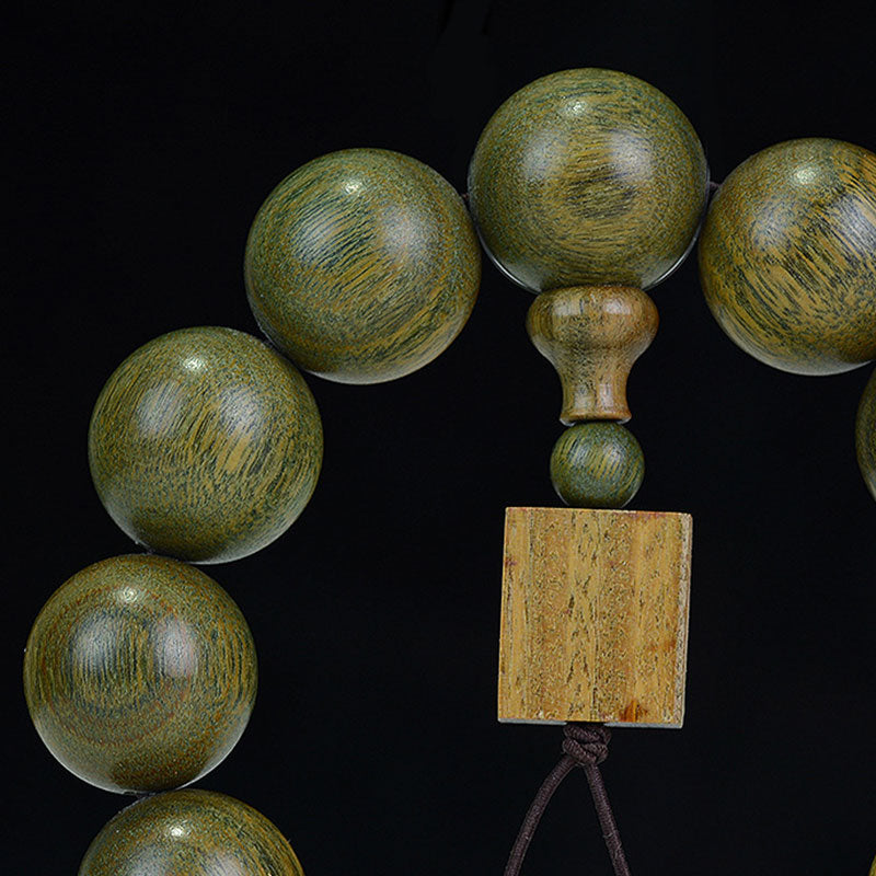 Fortune Jewel Tibetan Green Sandalwood Cure Bracelet