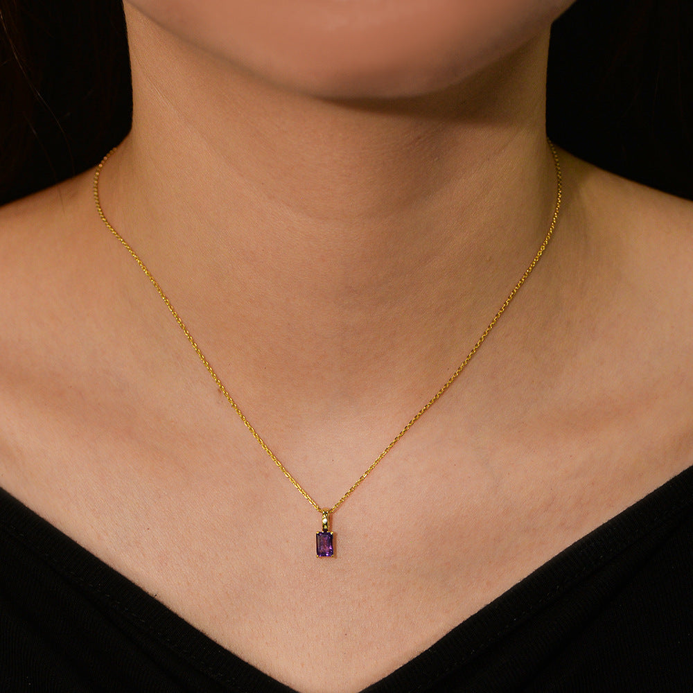 Amethyst Pendant Necklace
