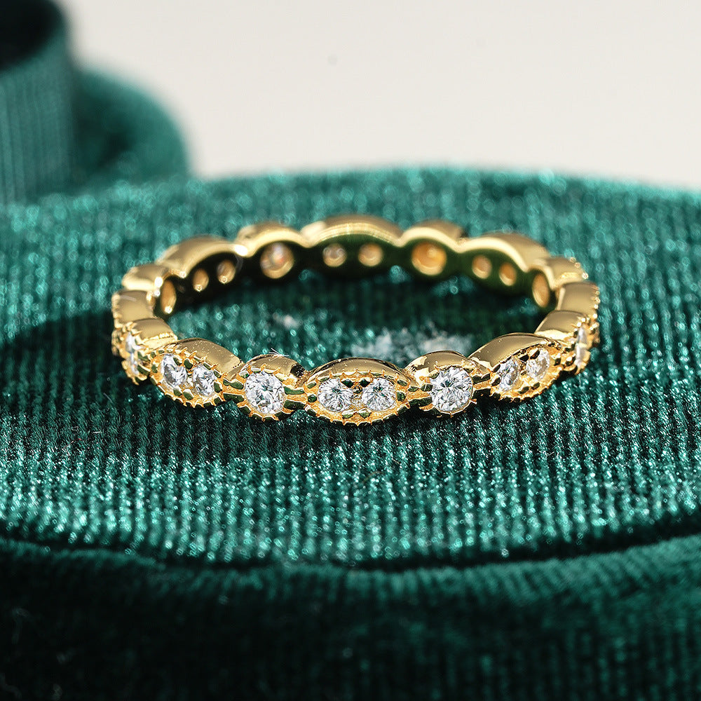 Moissanite Eternity Band Ring