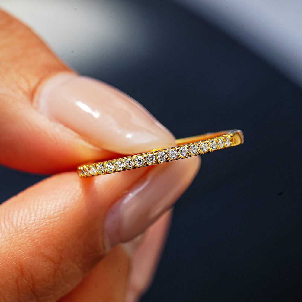 Moissanite Eternity Band