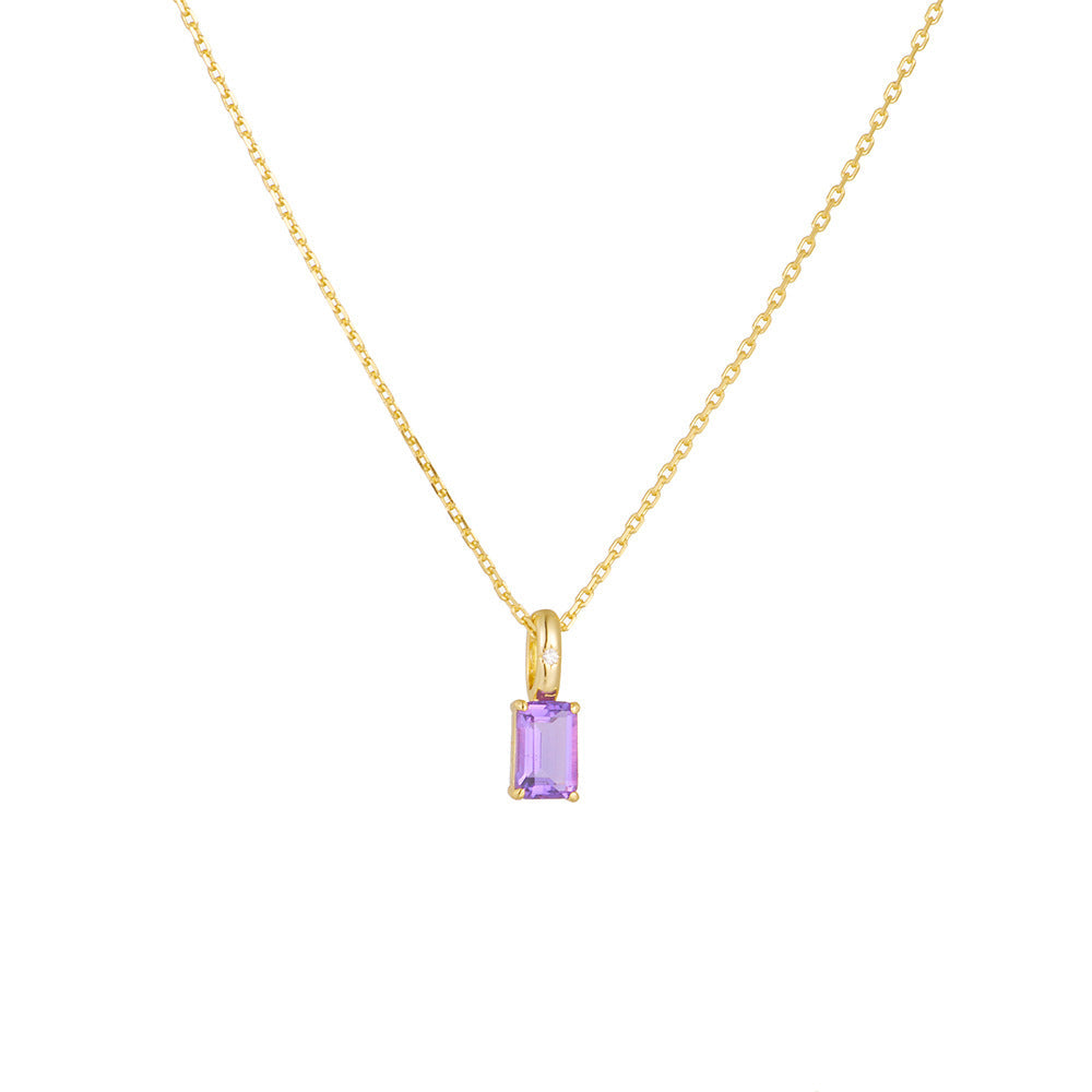 Amethyst Pendant Necklace