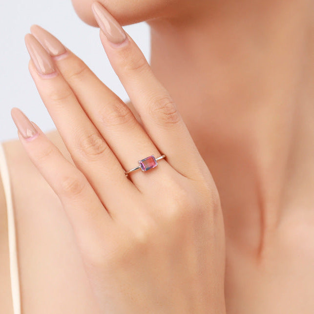 Watermelon Tourmaline Ring