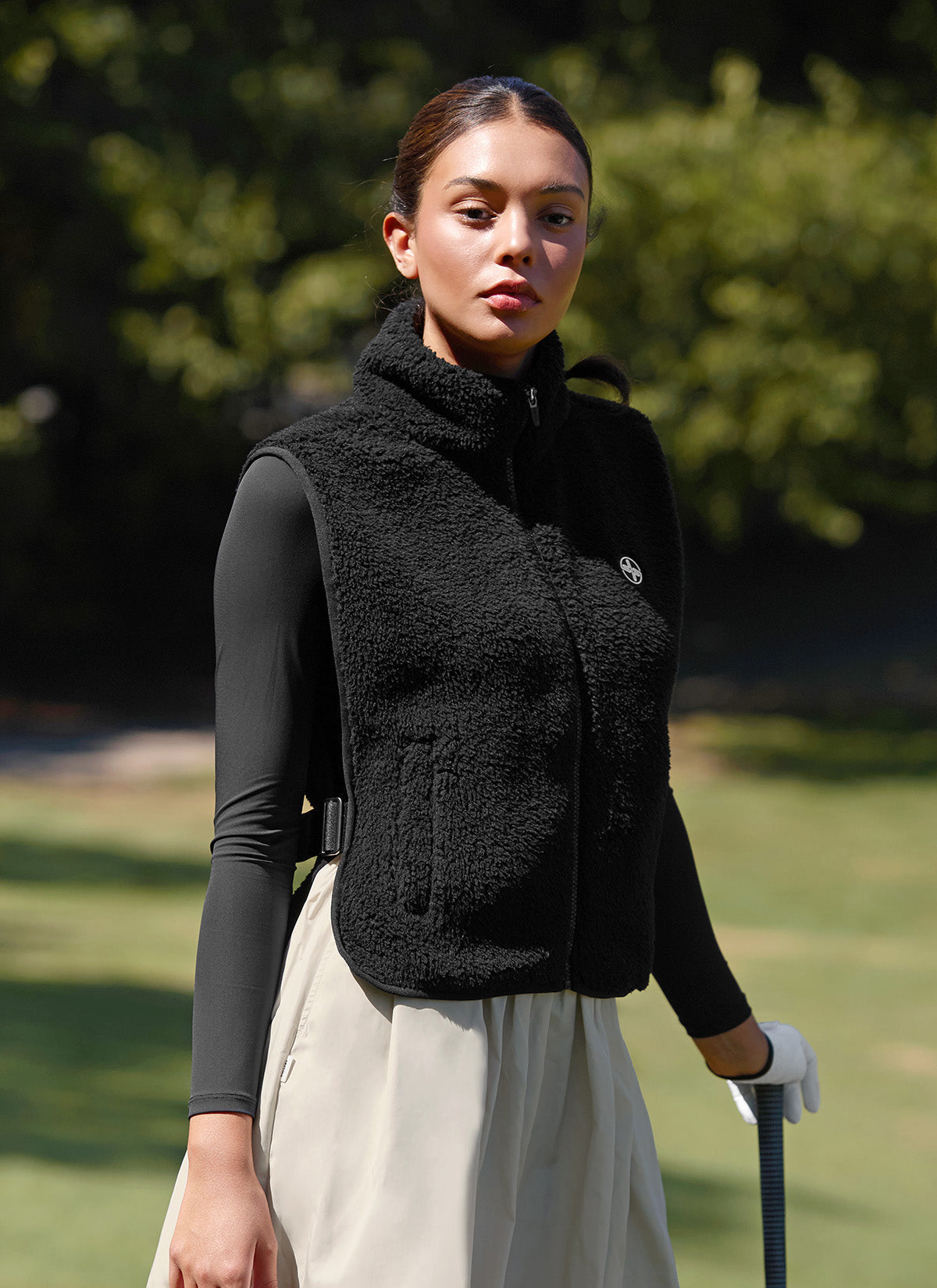 Side Buckle Fleece Vest