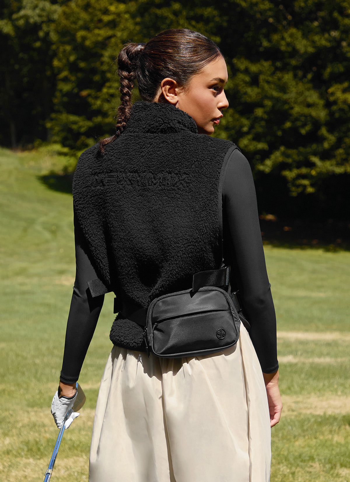 Side Buckle Fleece Vest
