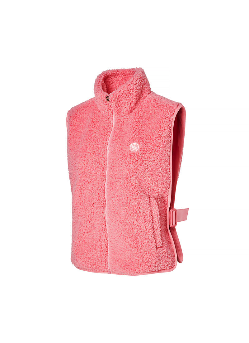 Side Buckle Fleece Vest