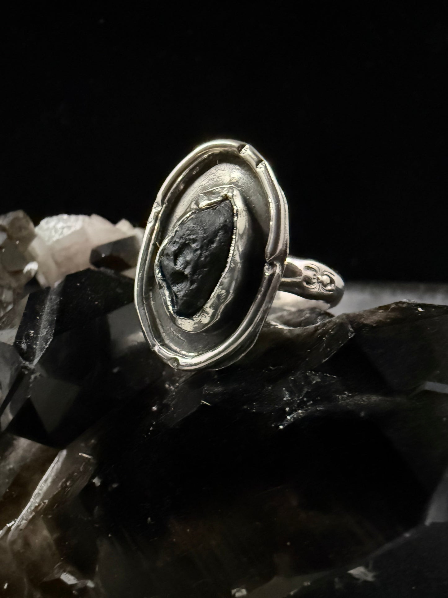 Eden Moldavite Ring