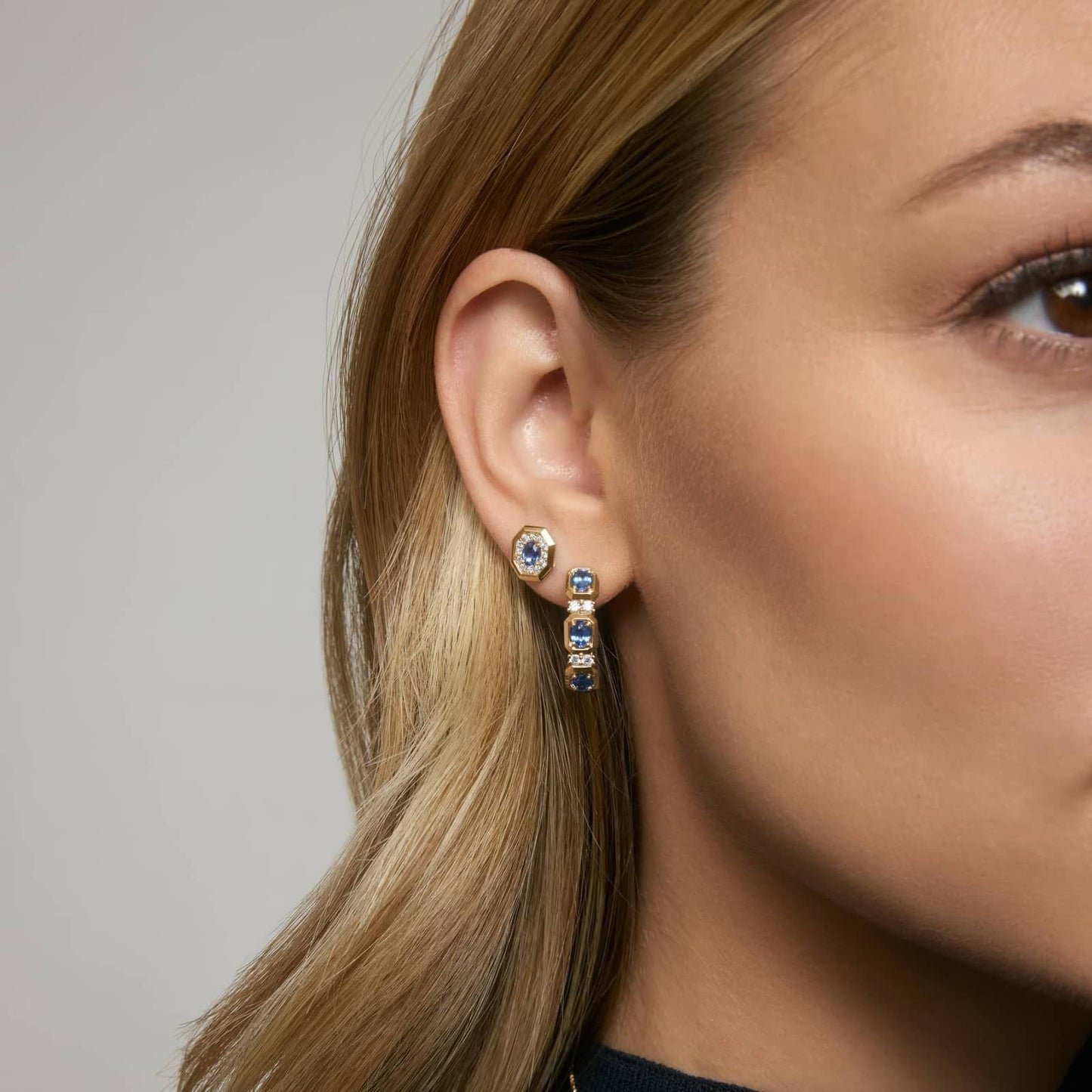 Blue Sapphire Earrings
