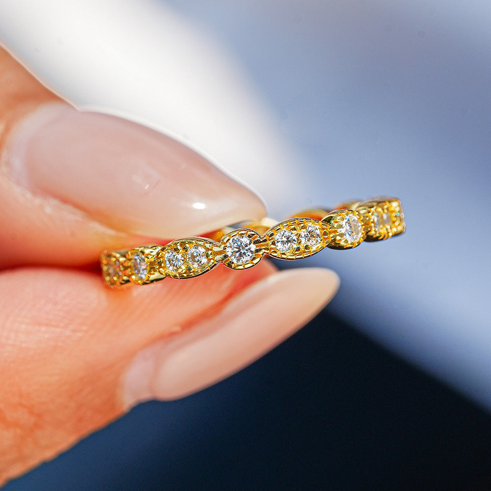 Moissanite Eternity Band Ring