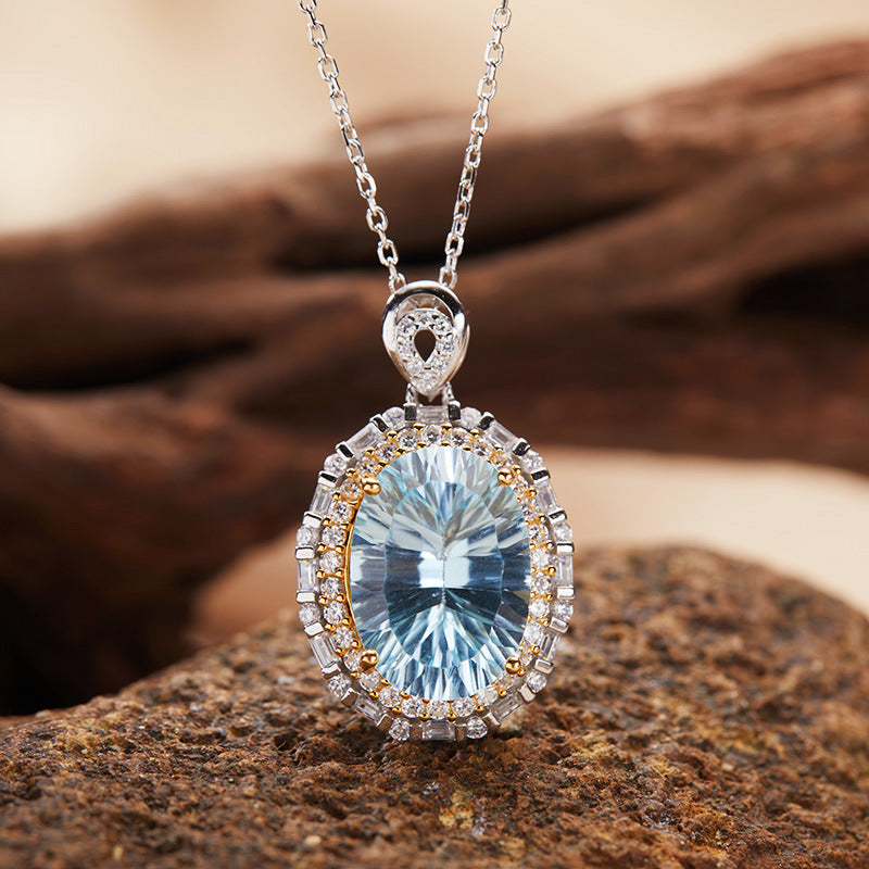 Blue Topaz Necklace