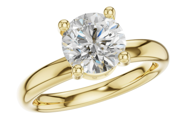 14KY Hidden Halo Diamond Semi-Mount Engagement Ring