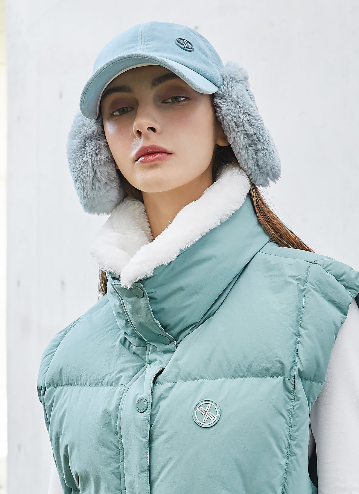 Velour Fur Mix Cap