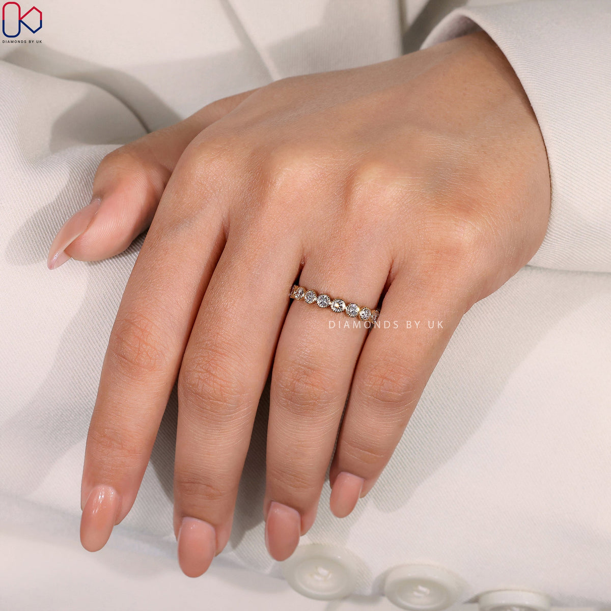 Diamond Eternity Band – Milgrain Setting