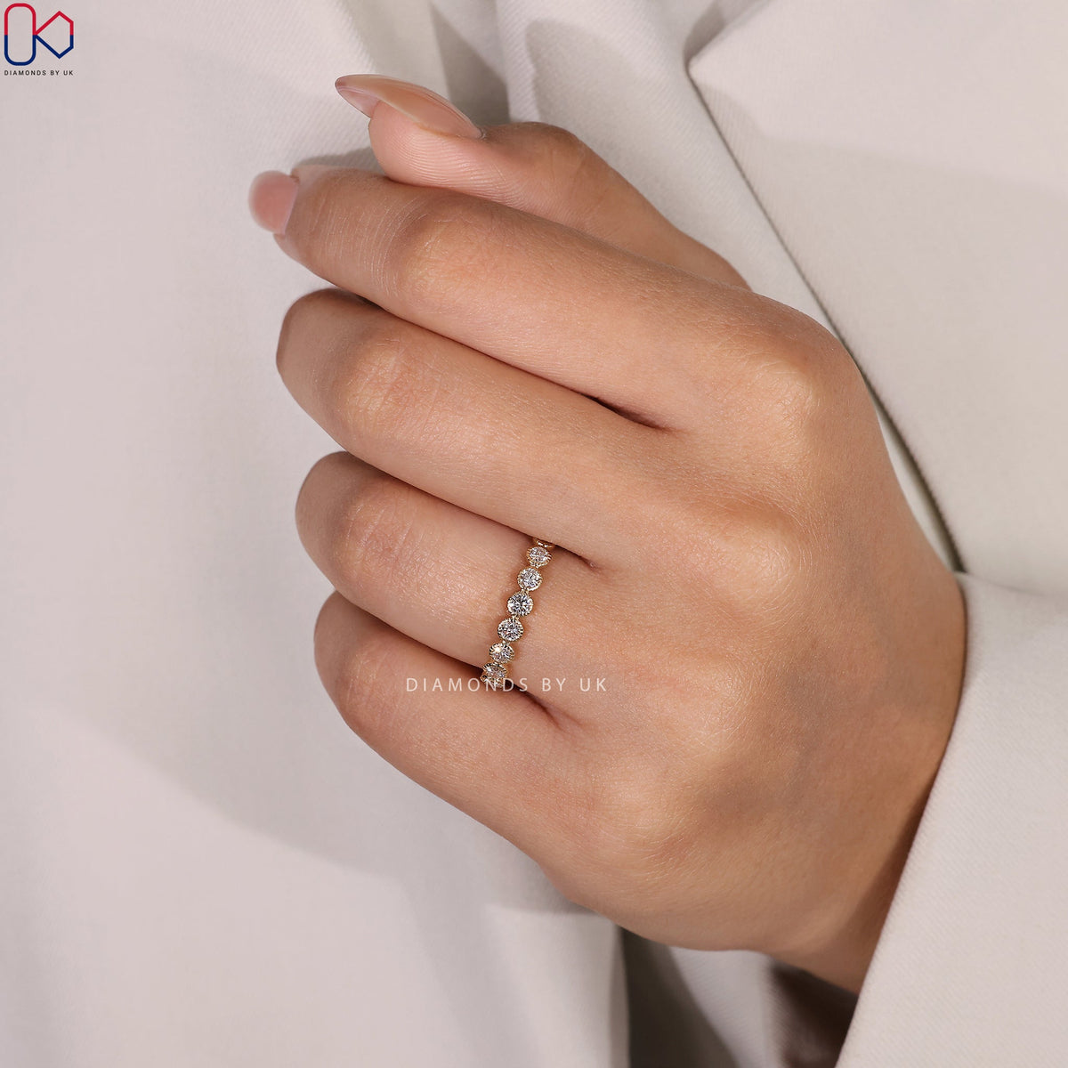 Diamond Eternity Band – Milgrain Setting
