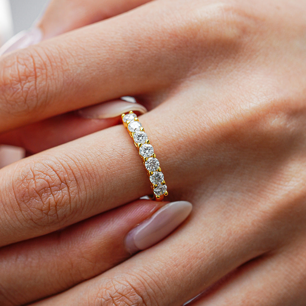 Moissanite Eternity Band