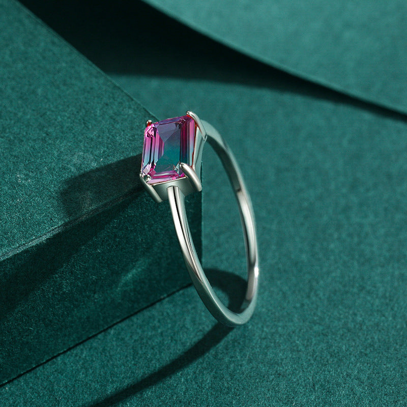 Watermelon Tourmaline Ring