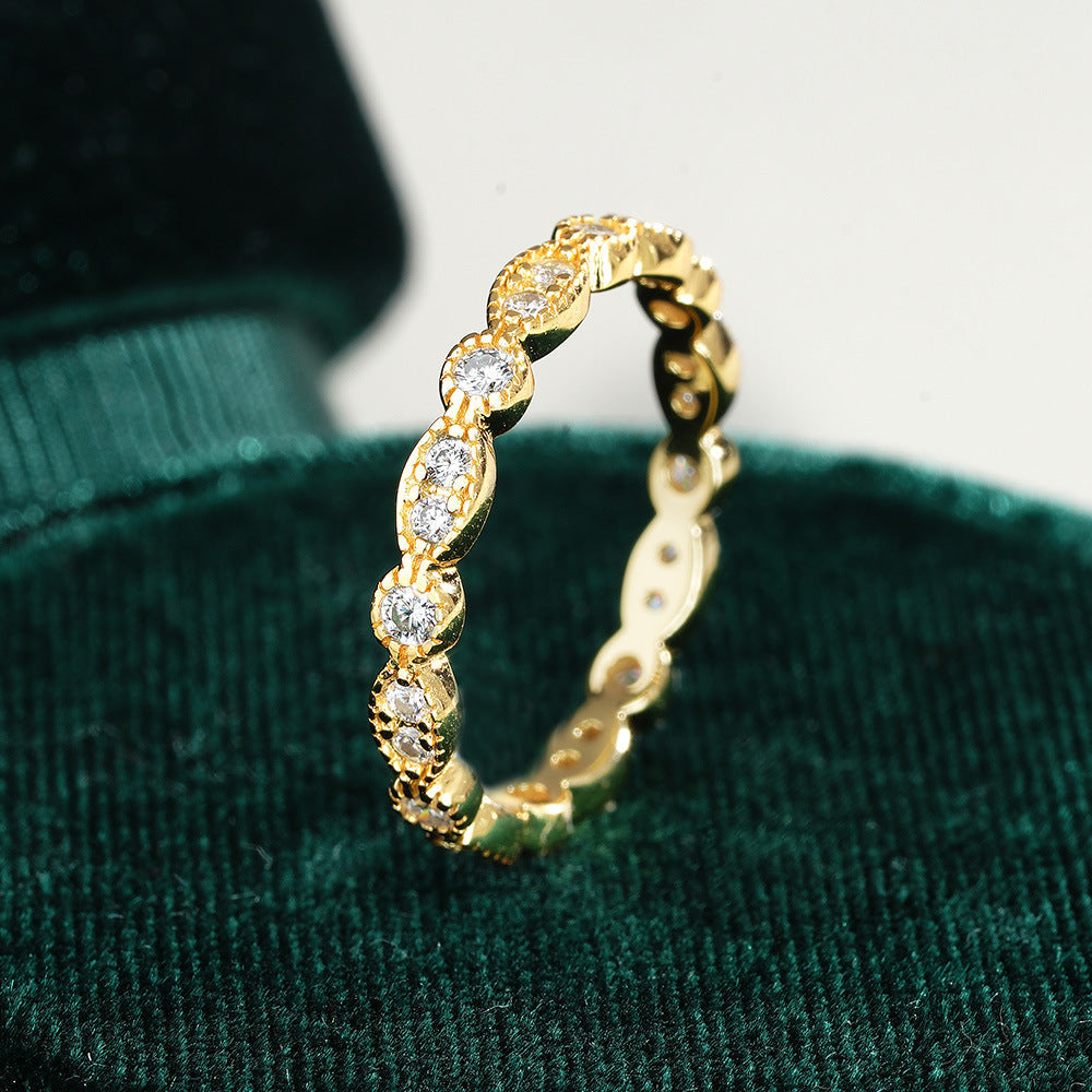 Moissanite Eternity Band Ring