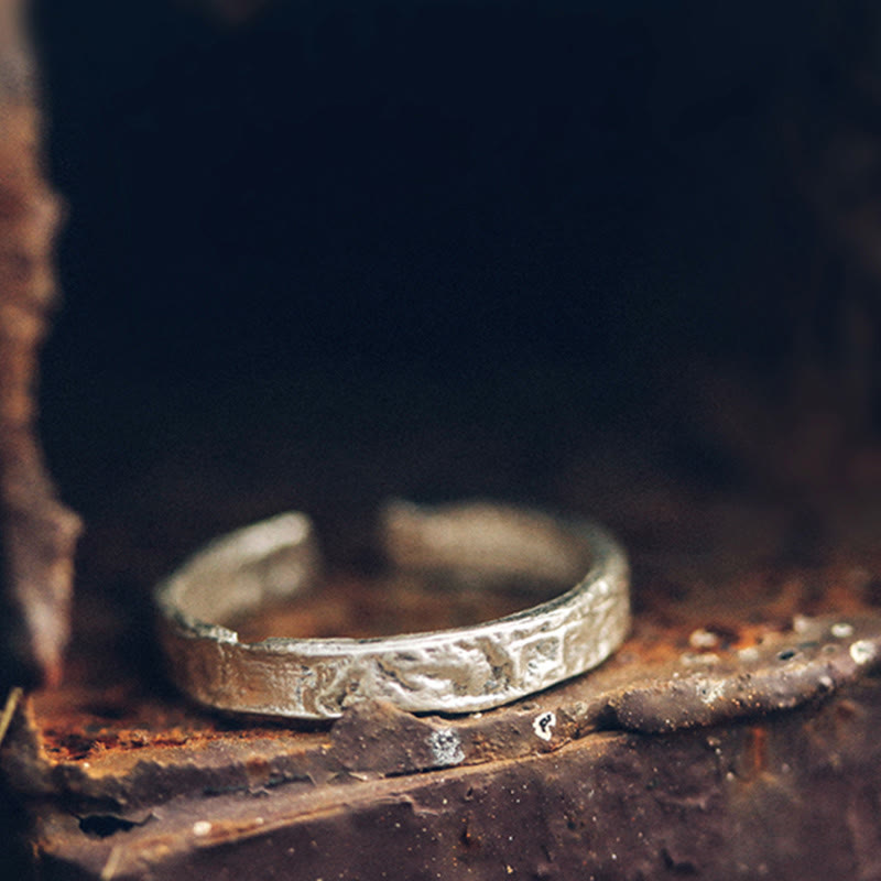 Fortune Jewel 925 Sterling Silver Simple Design Blessing Couple Ring