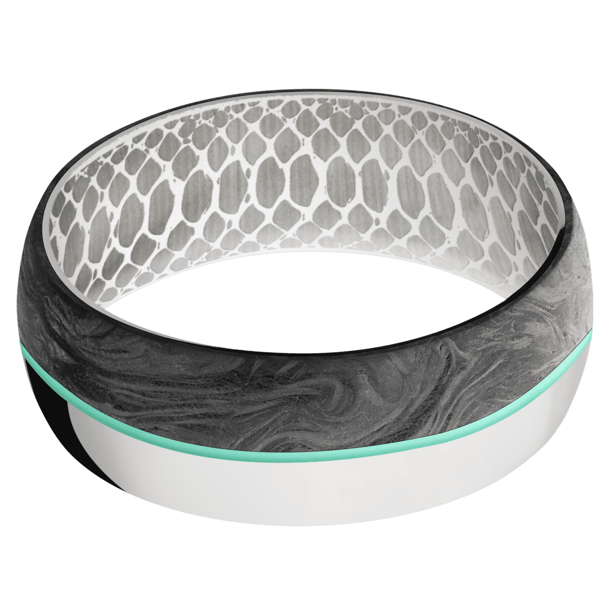 10K White Gold + Polish Finish + White