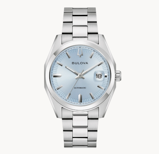 Gent's Bulova "Surveyor" Automatic with Light Blue Dial